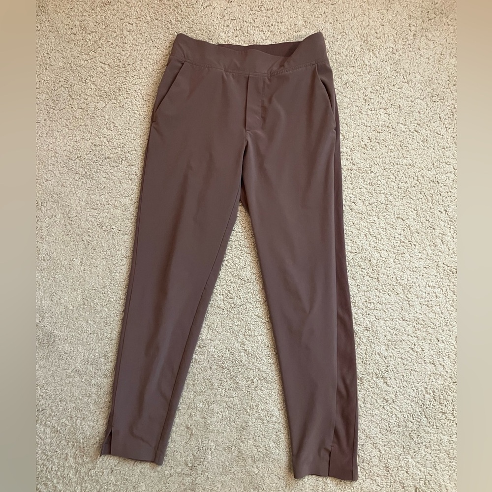 Athleta Brooklyn Ankle Pant, Purple/Brown, Size 0